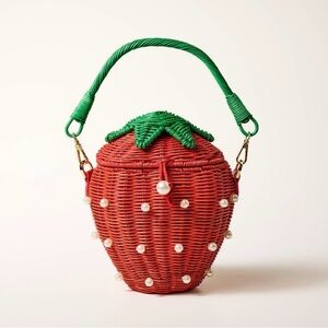 Kate Spade x Target Pearl Embellished Strawberry Basket Bucket Bag